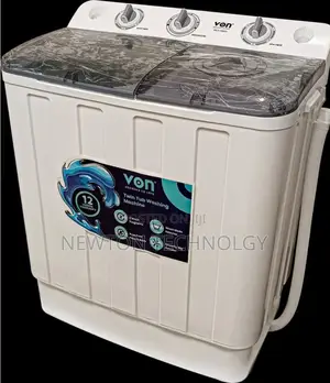 Von Twin Tub Washing Machine, White - 7.5kg