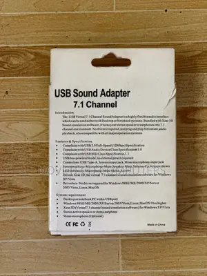 Usb Sound Adapter 7.1 Channel
