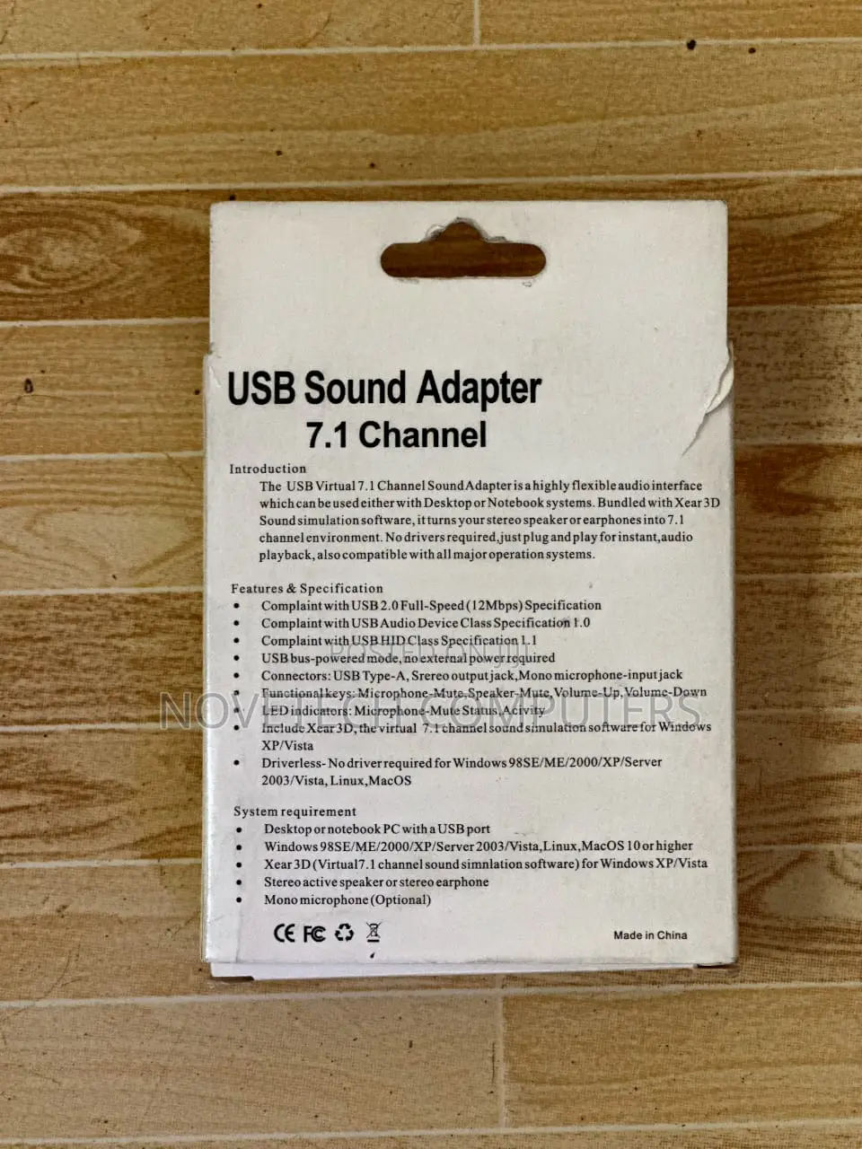 Usb Sound Adapter 7.1 Channel
