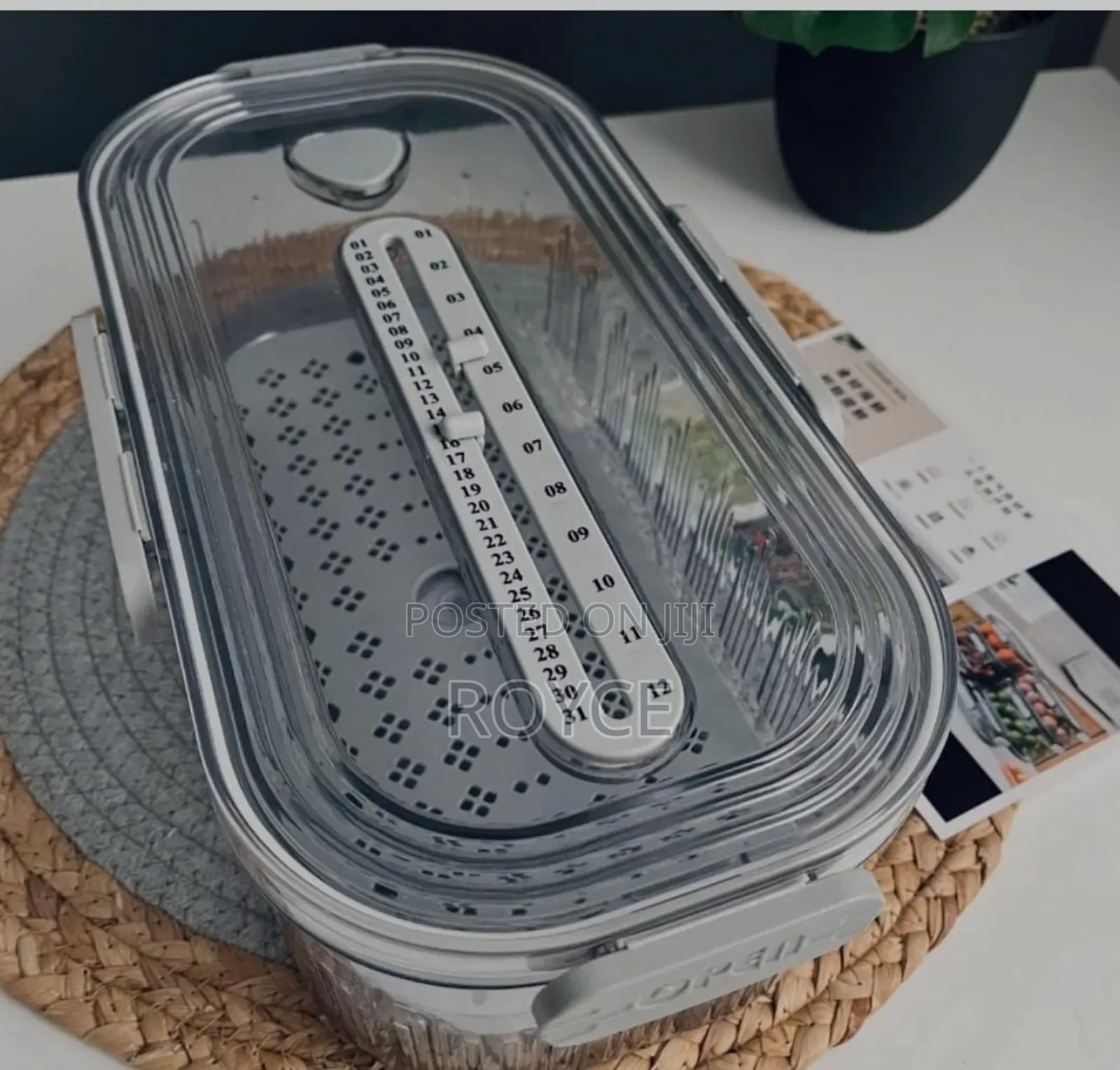 Timekeeping Stackable Storage Container
