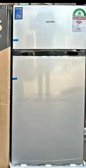 Fridge Ailyons 115l 2 Door, Stainless Steel; New