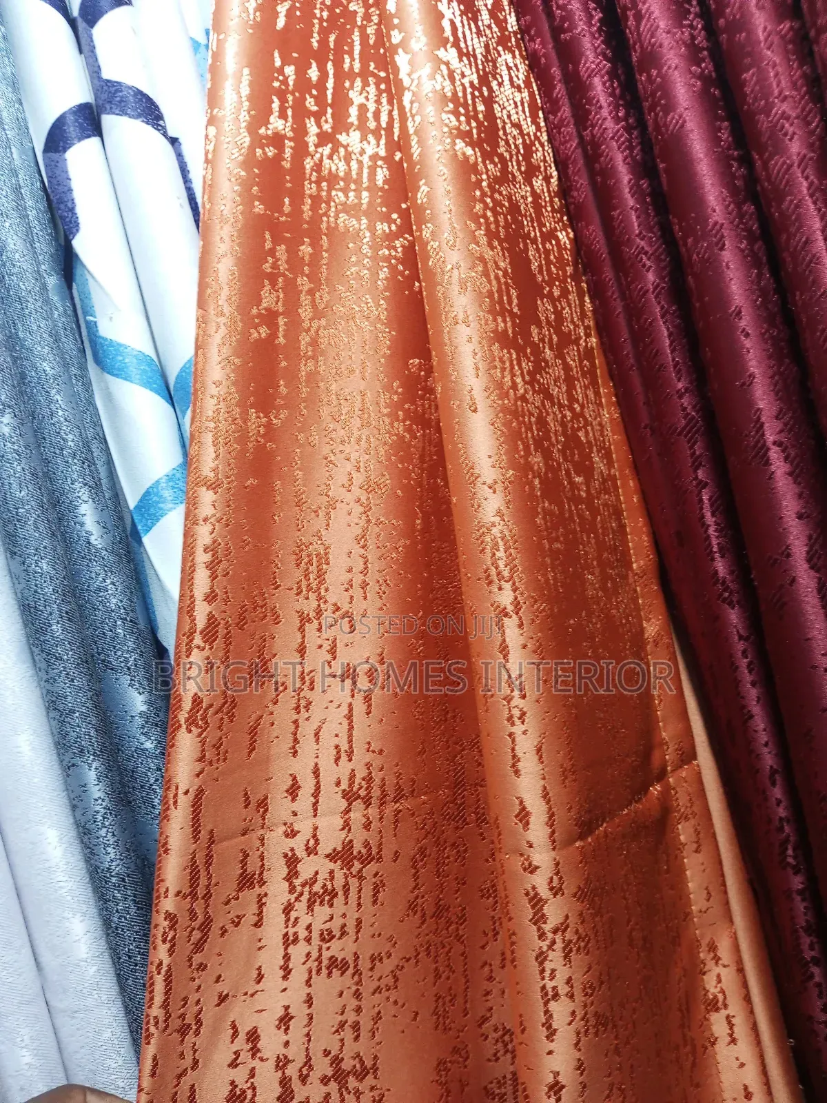 Orange Heavy Material Curtain