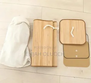 Foldable Large Capacity Wooden Laundry Basket