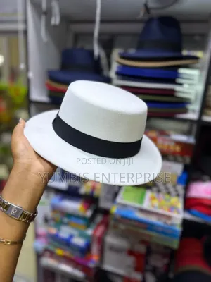White Round Tops Fedora Hats Available