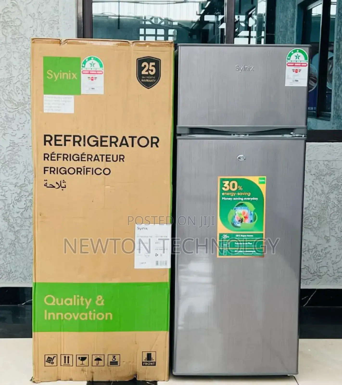 Syinix 210ltrs Double Refrigerator