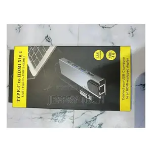 5 in 1 Usb Type C Hub Hdmi Lan Adapter for Macbook Pro