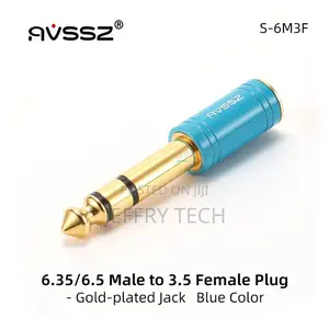 Avssz 6.35 / 6.5 to 3.5 Mm Headphone Rca Jack Plug Adapter