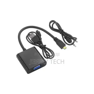 Microhdmi to Vga Adapter Cable With Usb Cable For
