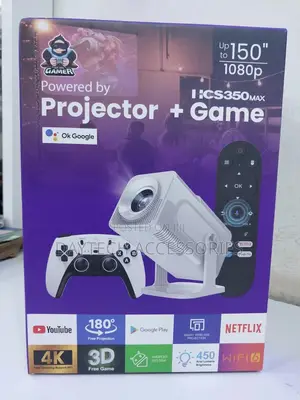Hcs350 Max Android Gaming Projector With X2 Controllers