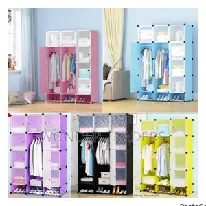 *3 Column Plastic Wardrobe, Plastic Wardrobe