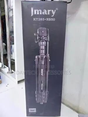 Jmary Kt285+Nb50 Extendable Height Tripod Stand - Black