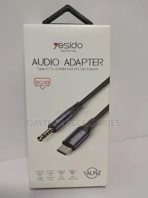 Yesido Yau42 Type-C Audio Cable to 3.5mm Aux Male 1m Black