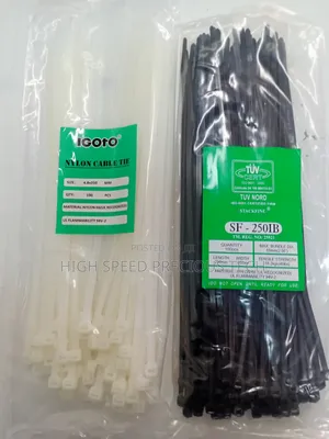 Cable Ties 4.8*250mm 10" (White Black)