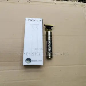 Vintage Inbuilt Battery Professional Metal Hair Clipper Gold