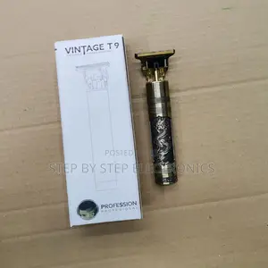Multi Functional Vintage T9 Metallic Gold Hair Trimmer
