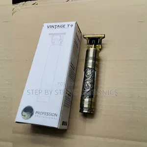 All-Metal Body Vintage T9 Rechargeable Hair Clipper Gold