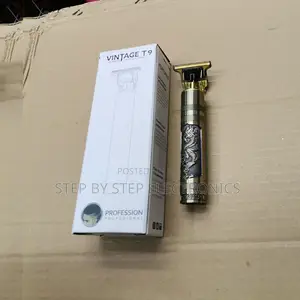Compact Size Mini Vintage T9 Metallic Gold Hair Trimmer