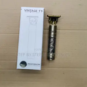 Ergonomic Design Vintage T9 Metallic Gold Hair Trimmer