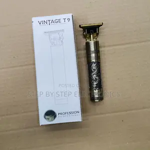 High Performance Vintage T9 Metallic Gold Hair Trimmer