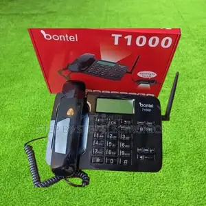 Bontel T1000 Desktop Phone With Dual Sim Slot, Backlight LCD