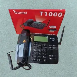 Black LCD Display Bontel T1000//Wireless Desktop Phone
