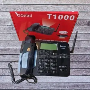 Dual Sim Support Black Bontel T1000 Model Desktop Phone