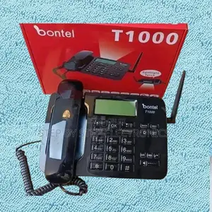 Strong Battery Dual Sim Black Bontel T1000 Model Deskphone