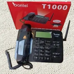Loudspeaker Dual Sim Black Bontel T1000 Model Desktop Phone