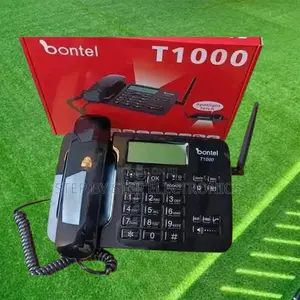 Universal Dual Sim Black Bontel T1000 Model Desktop Phone