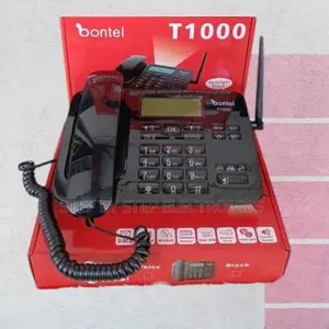 Adjustable Volume Black Bontel T1000 Model Desktop Phone