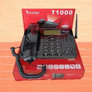 Multi-Language Dual Sim Black Bontel T1000 Model Desk Phone
