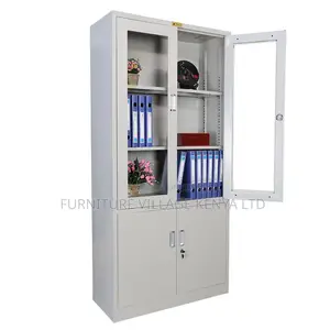 Cabinets:Modular Swing Doors Metal Storage Display Unit