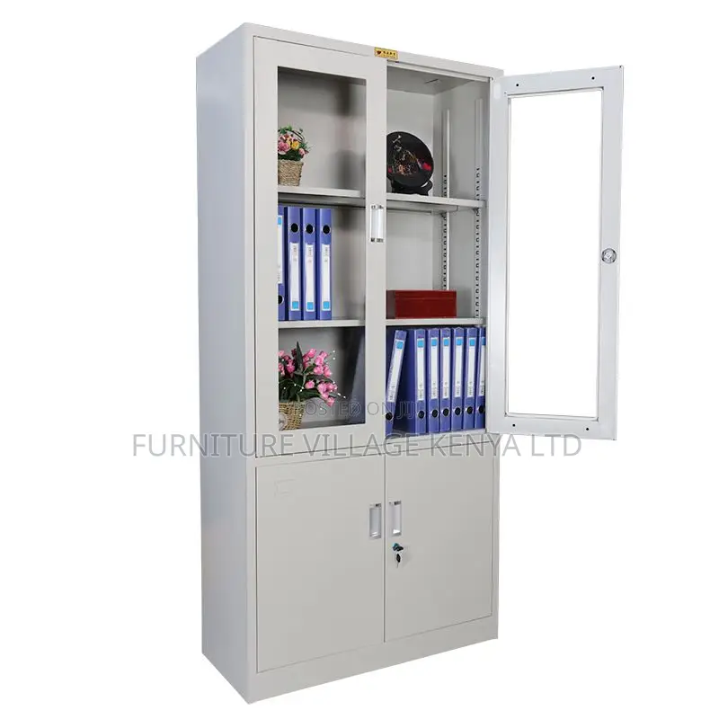 Cabinets:Modular Swing Doors Metal Storage Display Unit