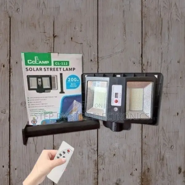 High Capacity Battery Solar Lamp 200watts With Motion Sensor