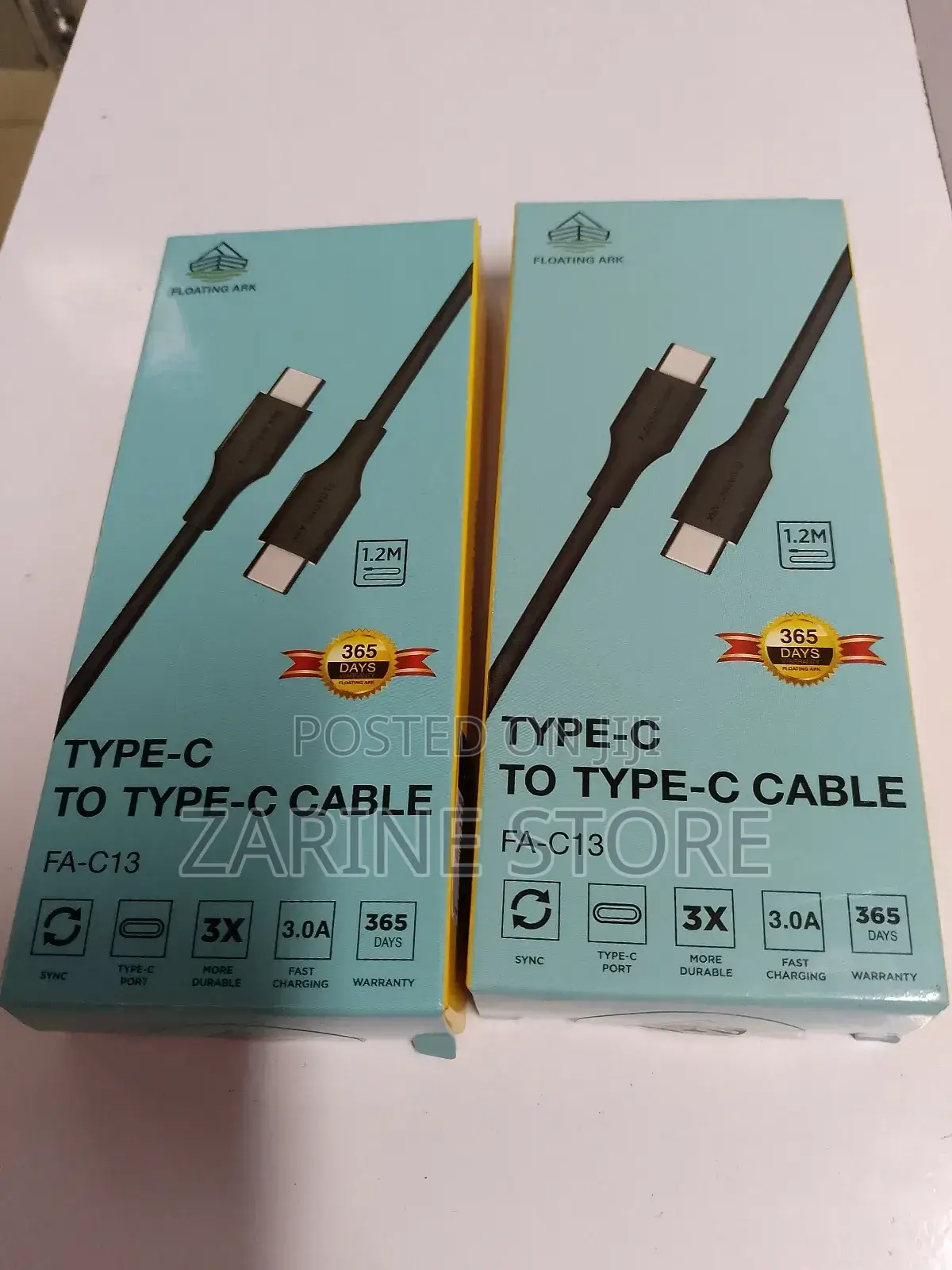 Floating Ark Cable C-C 1.2m Long Fast Charging
