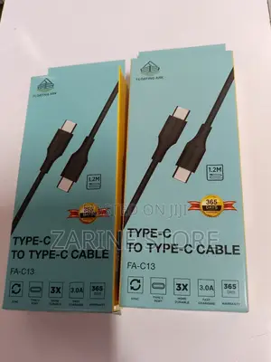 Type C to Type C Cable 1.2 Metres Long Fast Charging Cable