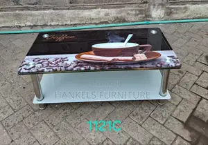 Graffiti Glass Coffee Table