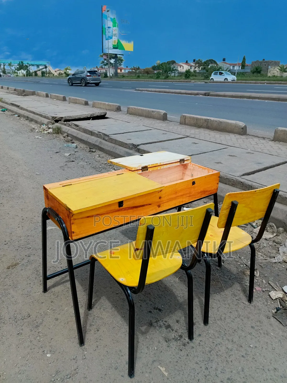Twin or Double School Locker and Chairs 