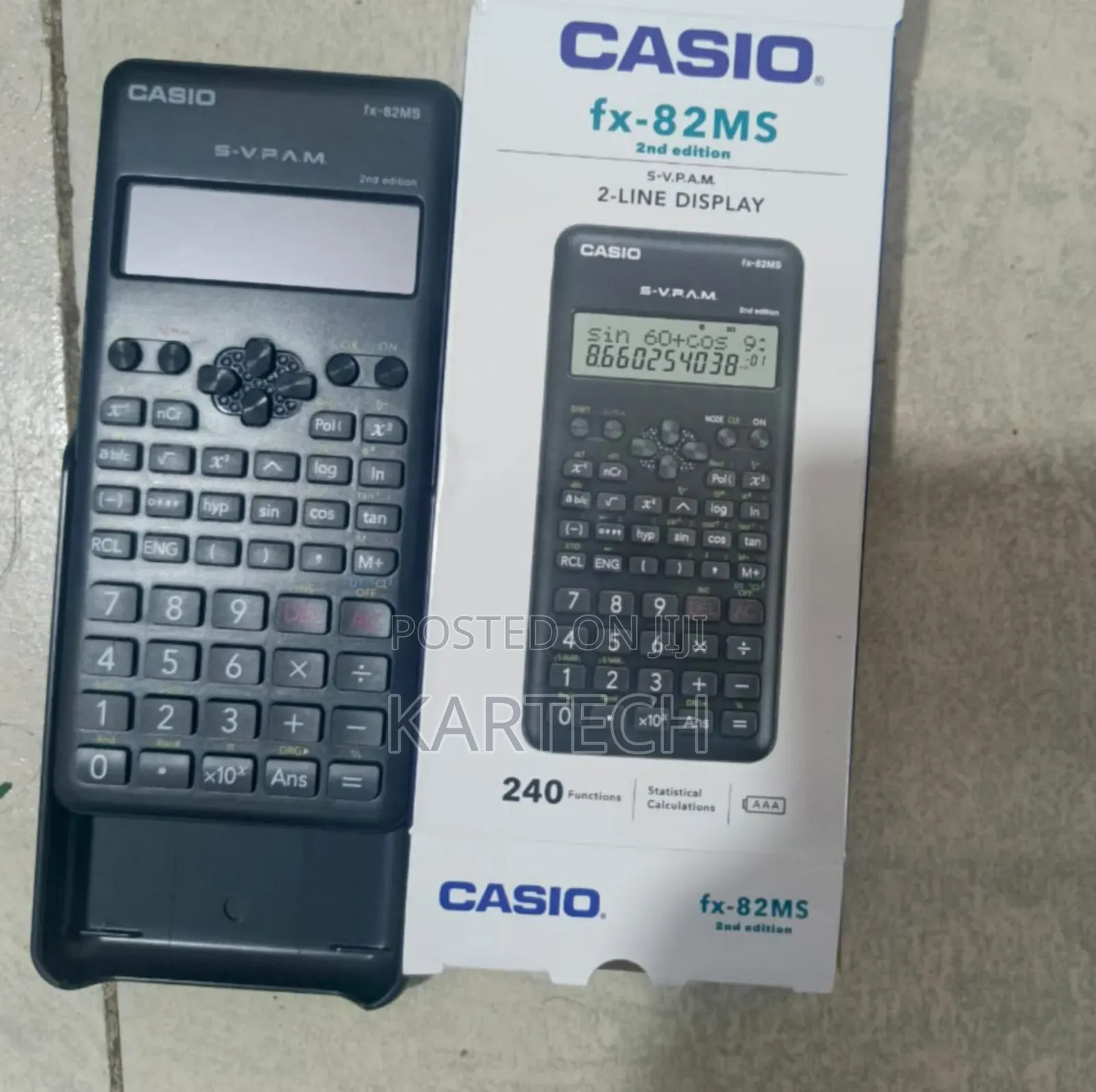 Casio Fx-82ms 2 Line Display Scientific Calculator