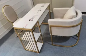 Unique Salon Styling Chairs and a Manicure Table.