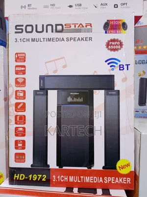 Soundstar Hd-1972 3.1 Multimedia System 65000w P.M.P.O
