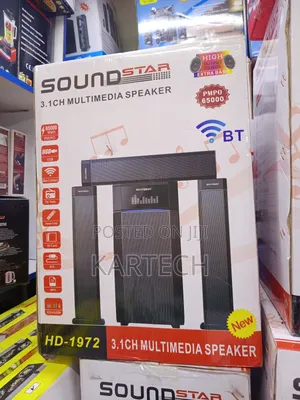 Soundstar Hd-1972 3.1 Sound System Fm,Usb, Bt 65000w