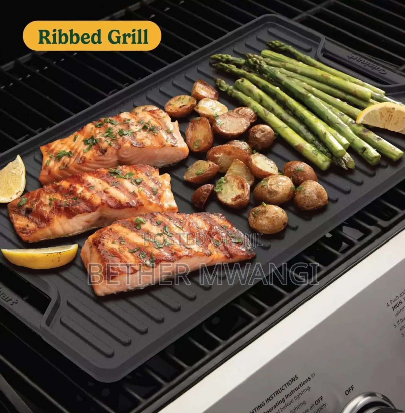 Cuisinart 2-in-1 Cast Iron Reversible Griddle Plate in Kenya