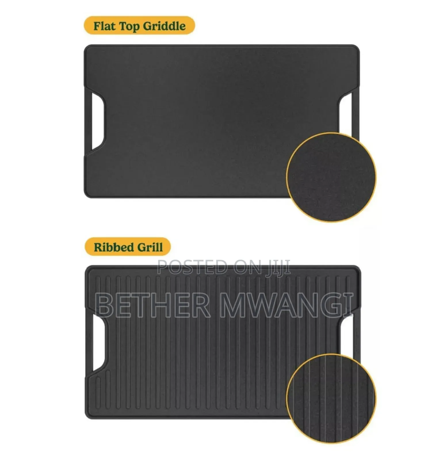 Cuisinart 2-in-1 Cast Iron Reversible Griddle Plate in Kenya