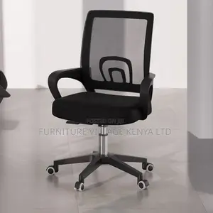 Office Chair: Light Mesh Office Chair on Wheels-Ergonomic