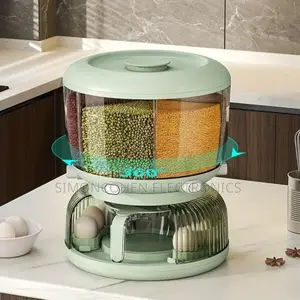 Partitioned Rotating Cereal Dispenser
