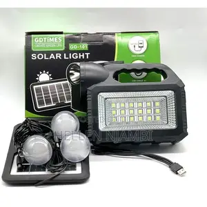 Gd Times Js-101 Solar Light System With 3led Bulbs