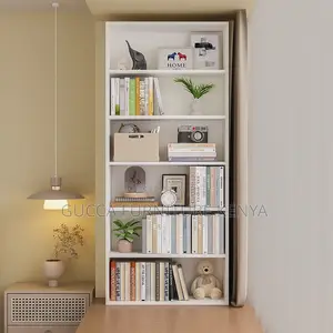 Cabinet: Corner Storage Wooden Office Bookcase