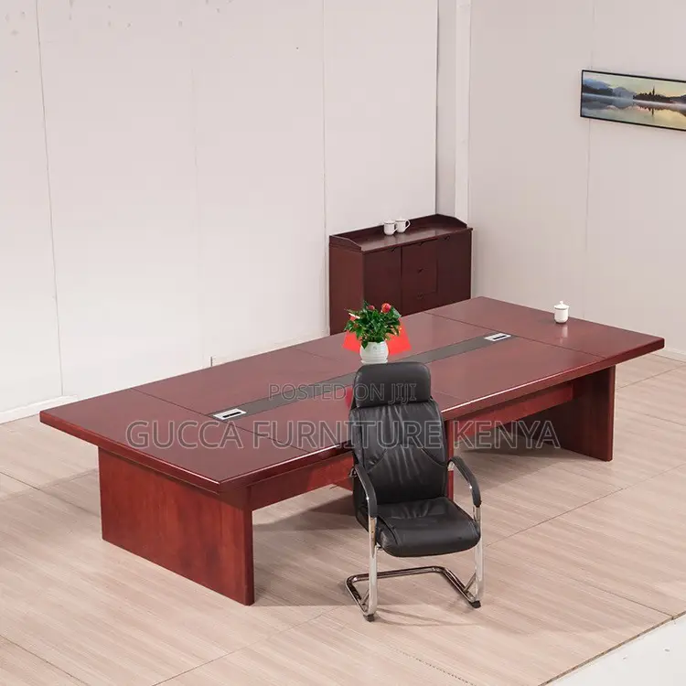 Office Table:Solid Wood Veneer Long Negotiation Board Table