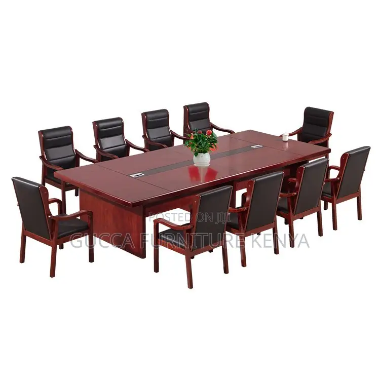 Office Table:Solid Wood Veneer Long Negotiation Board Table